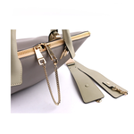 CHLOE' Baylee Small羊毛two-tone tote小牛皮/灰色, , large