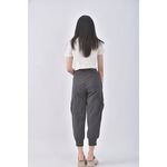 (4XL（含）以上) lativ高腰質感棉質純棉綠色長褲二手衣, , large