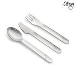 官方直營【Citron】兒童餐具隨行組_森林綠 (含刀、叉、湯匙、多功能矽膠袋), , large