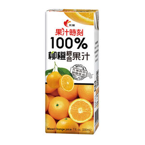 光泉果汁時刻100%柳橙綜合果汁200mlx6