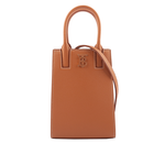 BURBERRY Frances 荔枝皮革微型手機托特包/焦糖色, , large