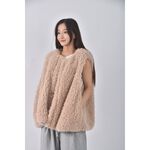 (L) java質感背心杏色外套二手衣, , large