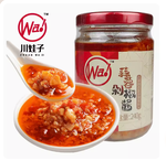 川娃子蒜蓉剁椒醬玻璃瓶裝240g, , large