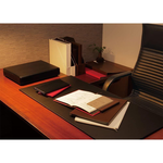 需預訂【KING JIM】皮革製桌墊 黑色 大 (1967-LF), , large