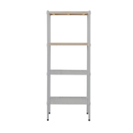 【Y HOUSE】60x30x150cm pine four-layer storage rack rack iron rack - painted white, , large