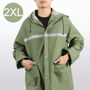 兩件式PVC防護雨衣&lt;羅登綠2XL&gt;