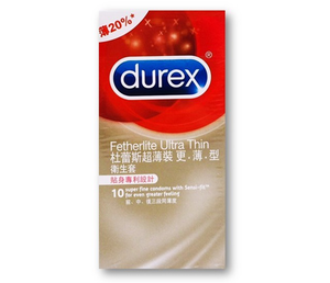【杜蕾斯 Durex】超薄裝更薄型衛生套 10入/盒 保險套