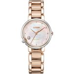 CITIZEN 星辰 L系列 限量 光動能大三針白蝶貝女錶 EW5588-81Y, , large