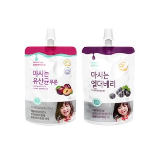 【韓國 BEBEFOOD】寶寶福德 接骨木莓果汁 寶寶果汁 (80ml)