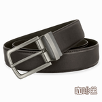 【CH-BELT 銓丞皮帶】XXL加長休閒皮帶 加大腰 針扣夾座 男皮帶腰帶(黑/咖XXL), , large