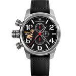 elegantsis JF48QS機頭藝術-女郎計時手錶-黑/48mm ELJF48QS-OB01LC, , large
