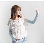 【現貨】MIT台灣製抗UV涼感防蚊萊卡袖套-甜美愛心 P0044, , large