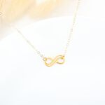 【Angel & Me】相愛 無限 Love Infinity s925 純銀厚鍍 24k 純金 項鍊 禮物, , large