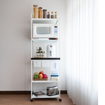 1pull-out panel, 2 drawers,5-tier rice bucket storage rack, , large