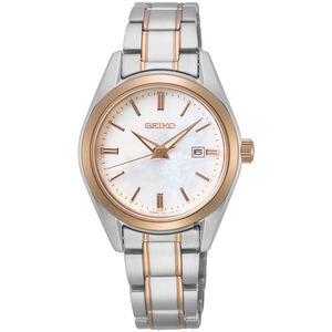 SEIKO 精工 CS日系時尚珍珠貝女錶(SUR634P1)-28mm