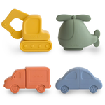 Ｍushie 洗澡玩具四件組 - Vehicles 汽車, , large