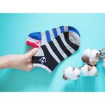 [Kaimei Cotton Industry] 8 pairs set, random and excellent, MIT made in Taiwan, pure cotton boat-shaped children's socks, anchor-shaped style, 17-21cm, , large