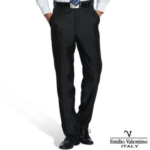 范倫提諾超柔平口西褲<黑色-31>
