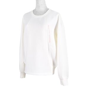 Asics Shirts 女 長袖 上衣 休閒 棉質 舒適 經典 百搭 米白 [2032C074-101]