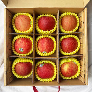 一起買水果 華盛頓有機富士蘋果精緻禮盒(每盒9顆)※預計11月底採收陸續出貨