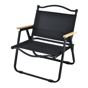 洛克便攜型戶外折疊椅-黑色