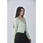 (S) 【安于晴Charlene私服】z y k j質感綠色罩衫二手衣, , large