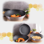 【hokua】Japan-made Nobori frying pan 26cm with glass lid / metal spatula applicable, , large