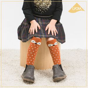 【現貨】MIT台灣製兒童趣味萊卡止滑長襪-狐狸 HP5020