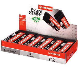 STABILO 德國 思筆樂 Exam Grade 上榜樂環保無毒橡皮擦 12入/盒 ST1196NT