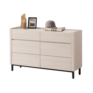 【唯熙傢俱】馬修斯橡木白六斗櫃 抽屜櫃