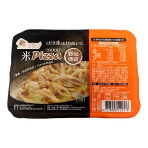 披薩市 野菇燻雞厚片米披薩