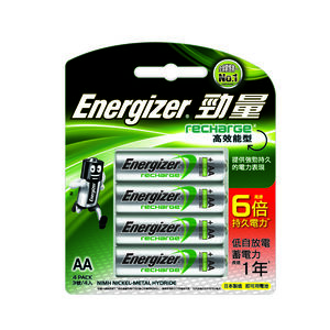【電池】勁量高效能型充電電池3號4入