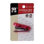 【SDI 手牌】迷你 晶透型 訂書機 顏色隨機 /卡 1110C-T(10號訂書機), , large