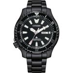 CITIZEN 星辰 PROMASTER 亞洲限定 鋼鐵河豚EX Plus 潛水機械錶 NY0135-80E, , large