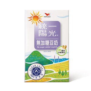 統一陽光無加糖豆奶250ml