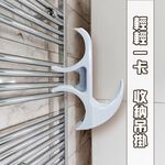 金德恩 GS MALL 台灣製造 一組2入 暖氣機專用掛勾 掛鉤 夾子 毛巾勾 小掛勾 收納勾 掛勾 暖氣機掛勾 鉤子, , large