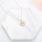 【Angel & Me】守護 生命樹 s925 純銀 厚鍍 18k 玫瑰金 項鍊 福音 聖誕節禮物, , large