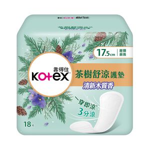靠得住茶樹木質香護墊17.5cm 18片