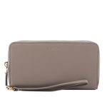 MARC JACOBS THE SLIM 84 山羊皮撞色附提把長夾/水泥灰, , large