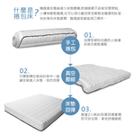 Potato vacuum roll-wrapped independent cylinder mattress 6 feet, , large