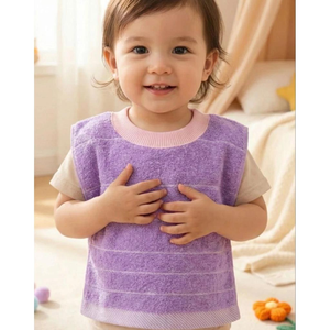 [凱美棉業] 6入組 隨機出色 MIT台灣製 親膚棉柔 純棉吸水兒童圍兜 經典條紋款