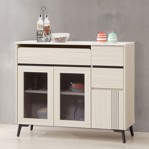 【Homelike】 喜家居4尺三抽餐櫃(2542)