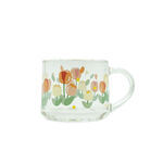 Flower glass mug 350ml, , large