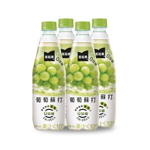 美粒果零加糖葡萄蘇打500ml