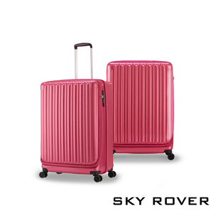 【PANTHEON PLAZA】展示品限量出清 SKY ROVER CRYSTAL 19 24 27吋 璀璨晶鑽 前開式可擴充拉鍊硬殼行李箱 SRI-1808SF 七色可選