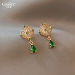 【Gulicc 】古莉可 耳環 祖母綠水滴耳墜, , large