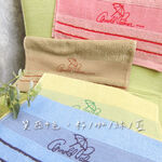[Kaimei Cotton Industry] 6 in the group, random and excellent, MIT made in Taiwan, 28 taels of thick umbrella brand, jacquard simple LOGO adult towel/towel, home classic 4 colors, , large