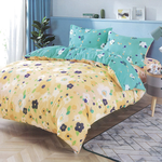 【多利寶寢具】Victoria_柔絲絨雙人加大四件式印花兩用被床包組- 戲彩, , large