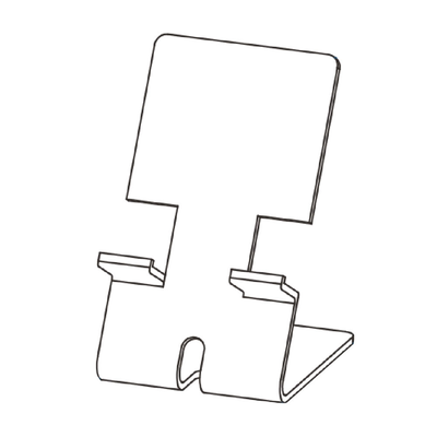 【徠福】手機 專用 支架 有線孔 8x9.5x15cmX厚3mm /個