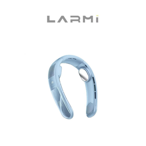 【Leo手機周邊專賣店】LARMI 無葉掛脖涼感風扇 / 冰川藍